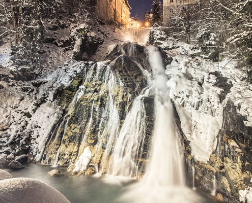 Wasserfall Bad Gastein im Winter